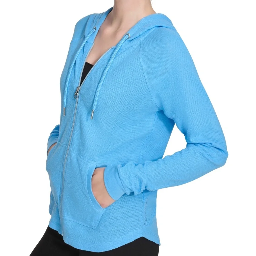 Plus Womens Heathered Fitness Hoodie 2X - Picture 2 of 3